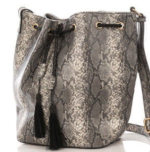 Shannon Snakeskin Tote Bag