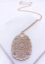 Load image into Gallery viewer, Filigree Pendant Necklace