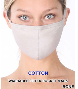 Washable Cotton Face Masks