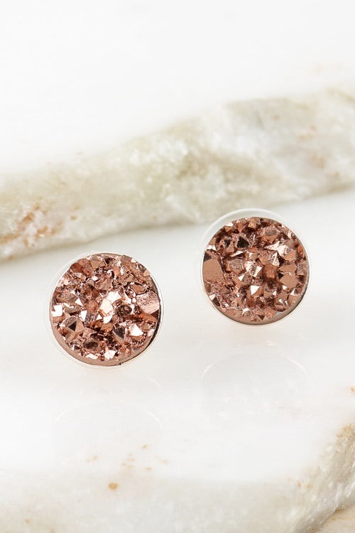 Druzy Stud Earrings