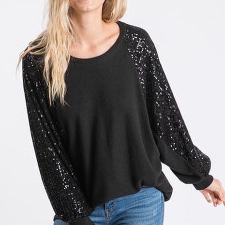 Elyse Sequin Top