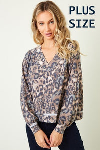 Bernadette Animal Print Top