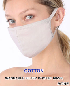 Washable Cotton Face Masks